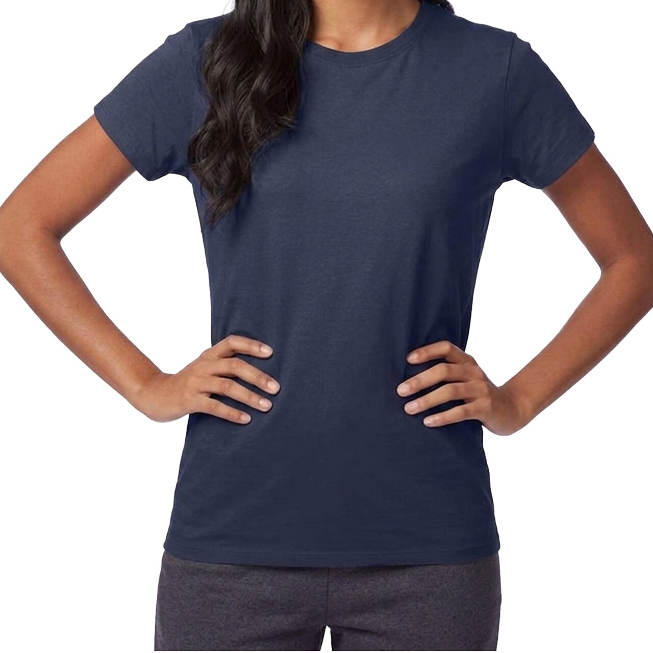 Hanes Women's Perfect-T Casual T-Shirt, Short Sleeve Crewneck Shirt for Layering & Crafting